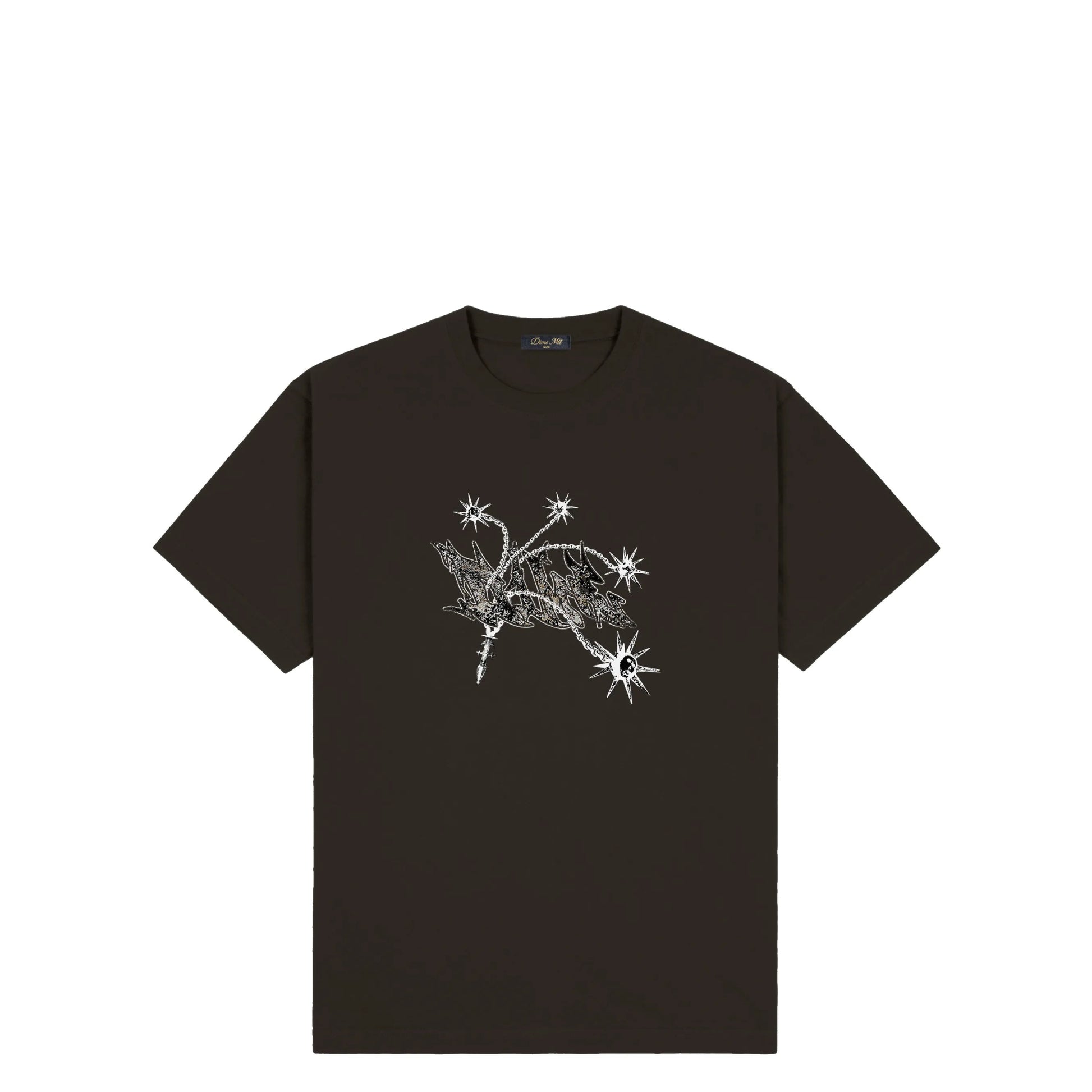 Dime Flail T-Shirt, vintage black - Tiki Room Skateboards - 1