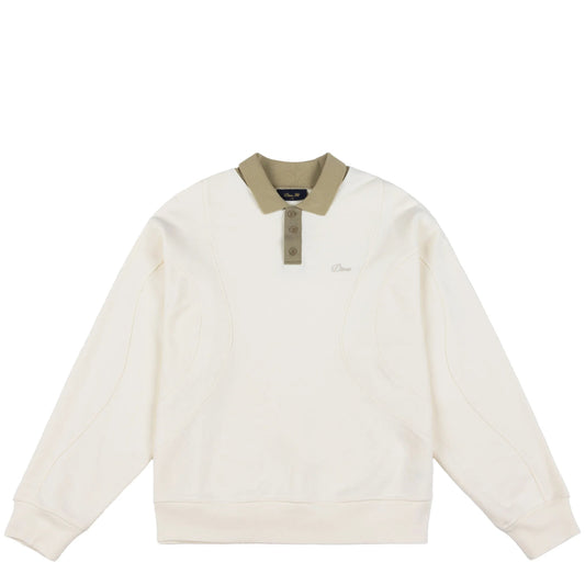 Dime French Terry Rugby, cream - Tiki Room Skateboards - 1