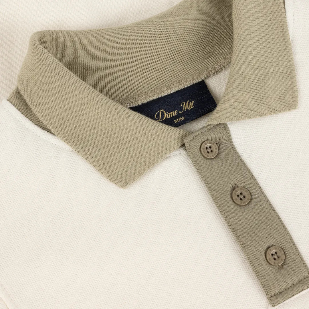 Dime French Terry Rugby, cream - Tiki Room Skateboards - 2