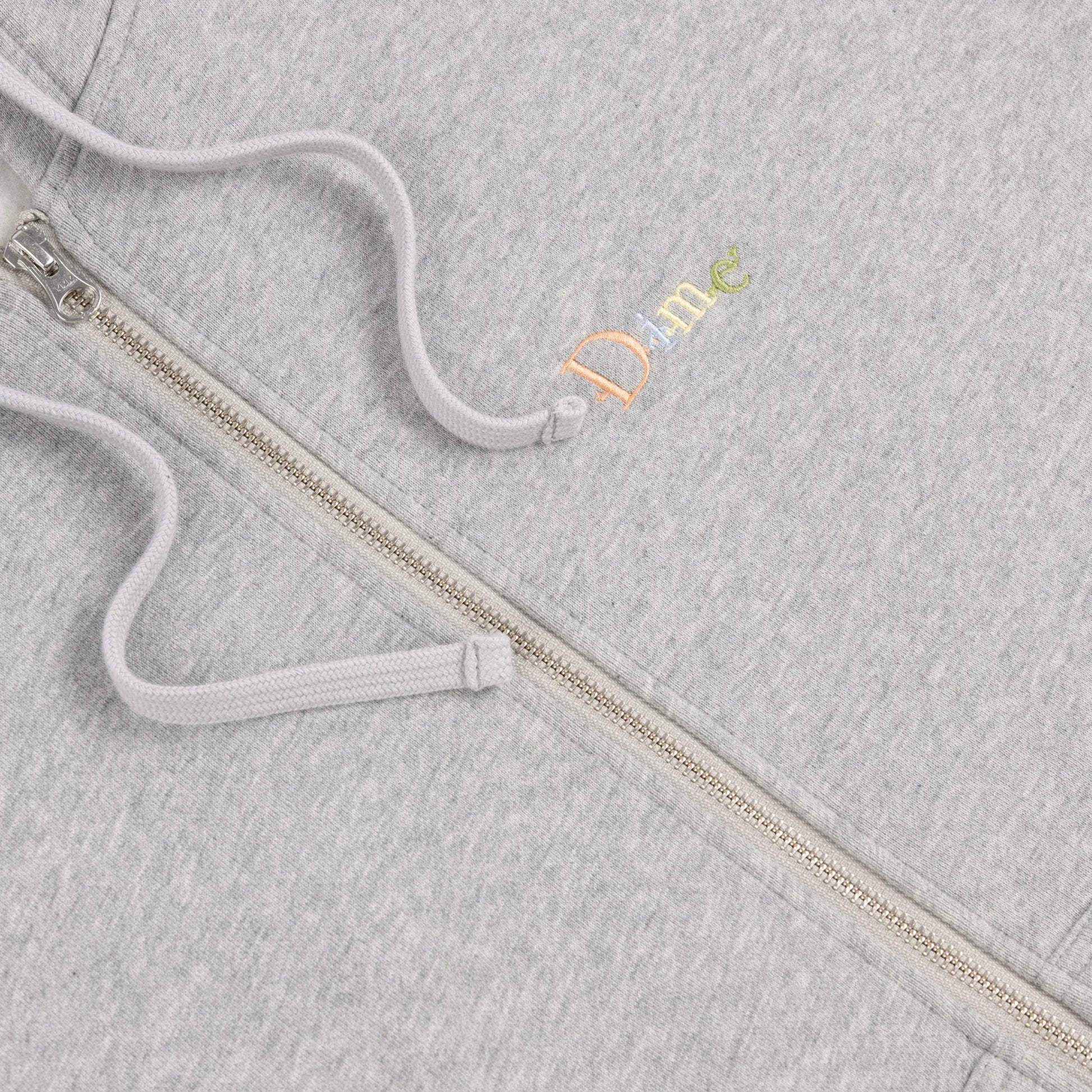 Dime Friends Zip Hoodie, heather gray - Tiki Room Skateboards - 2