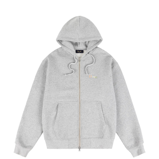 Dime Friends Zip Hoodie, heather gray - Tiki Room Skateboards - 1
