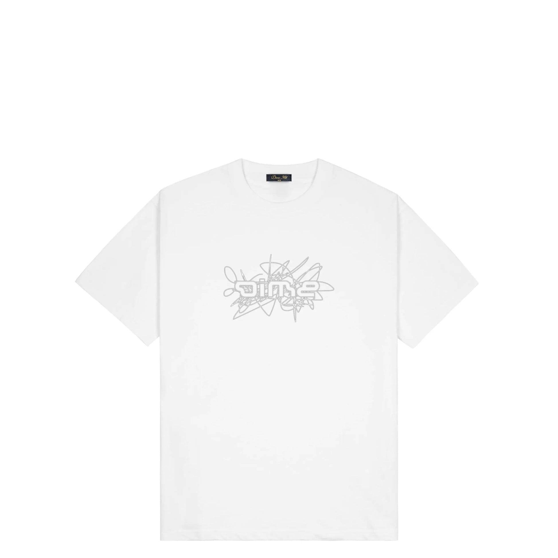 Dime Glyph T-Shirt, white - Tiki Room Skateboards - 1