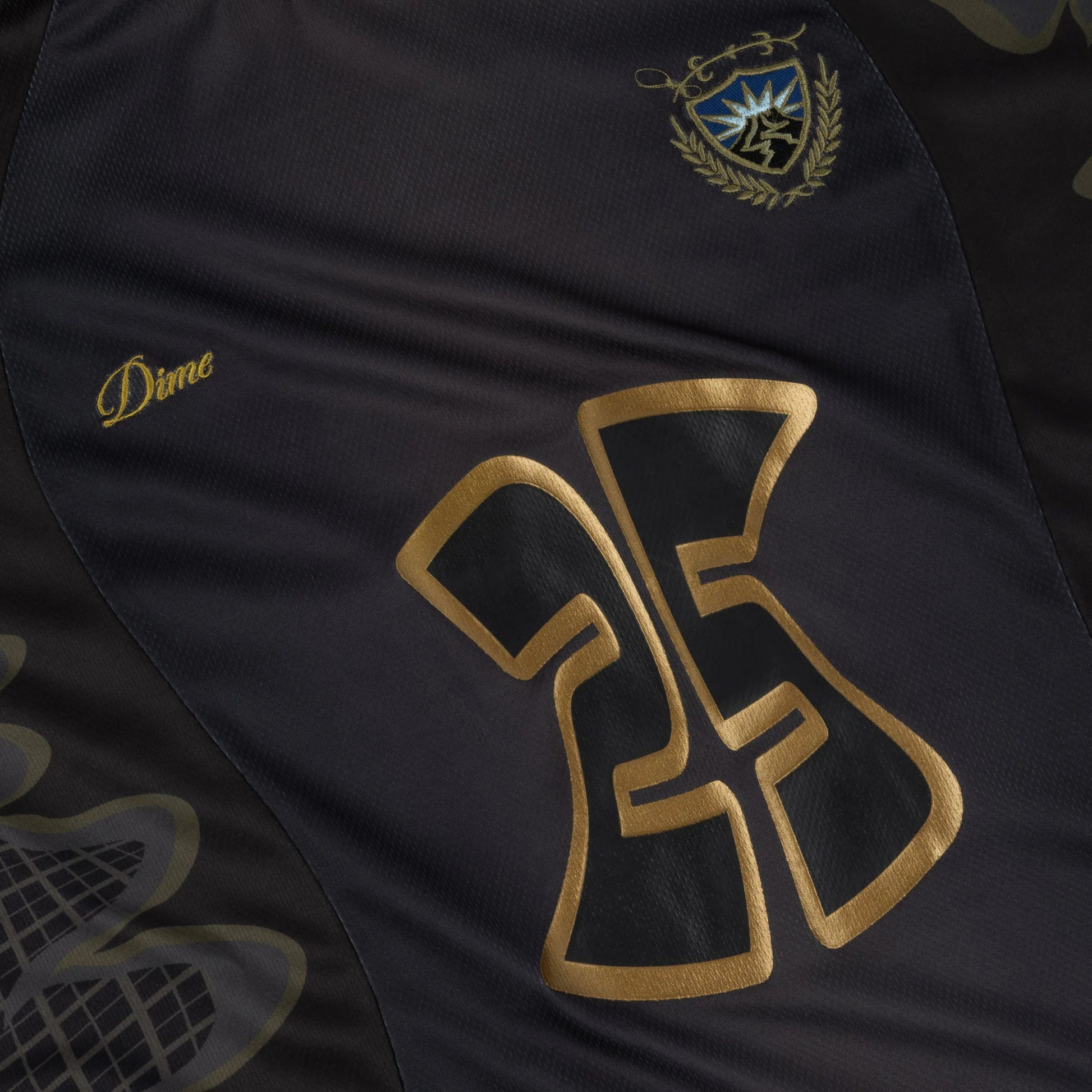 Dime Holy Flame Jersey, gold fire - Tiki Room Skateboards - 4