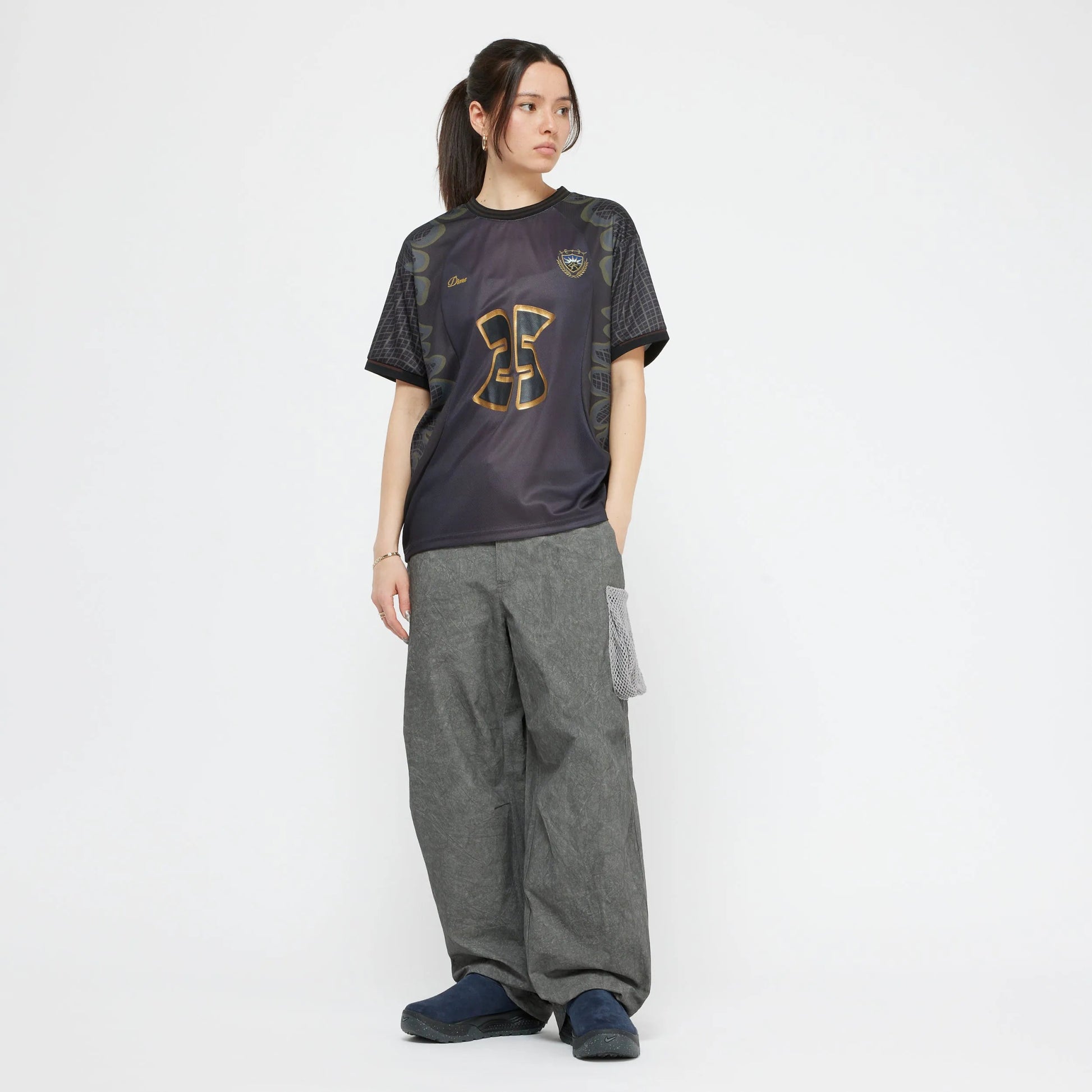 Dime Holy Flame Jersey, gold fire - Tiki Room Skateboards - 1