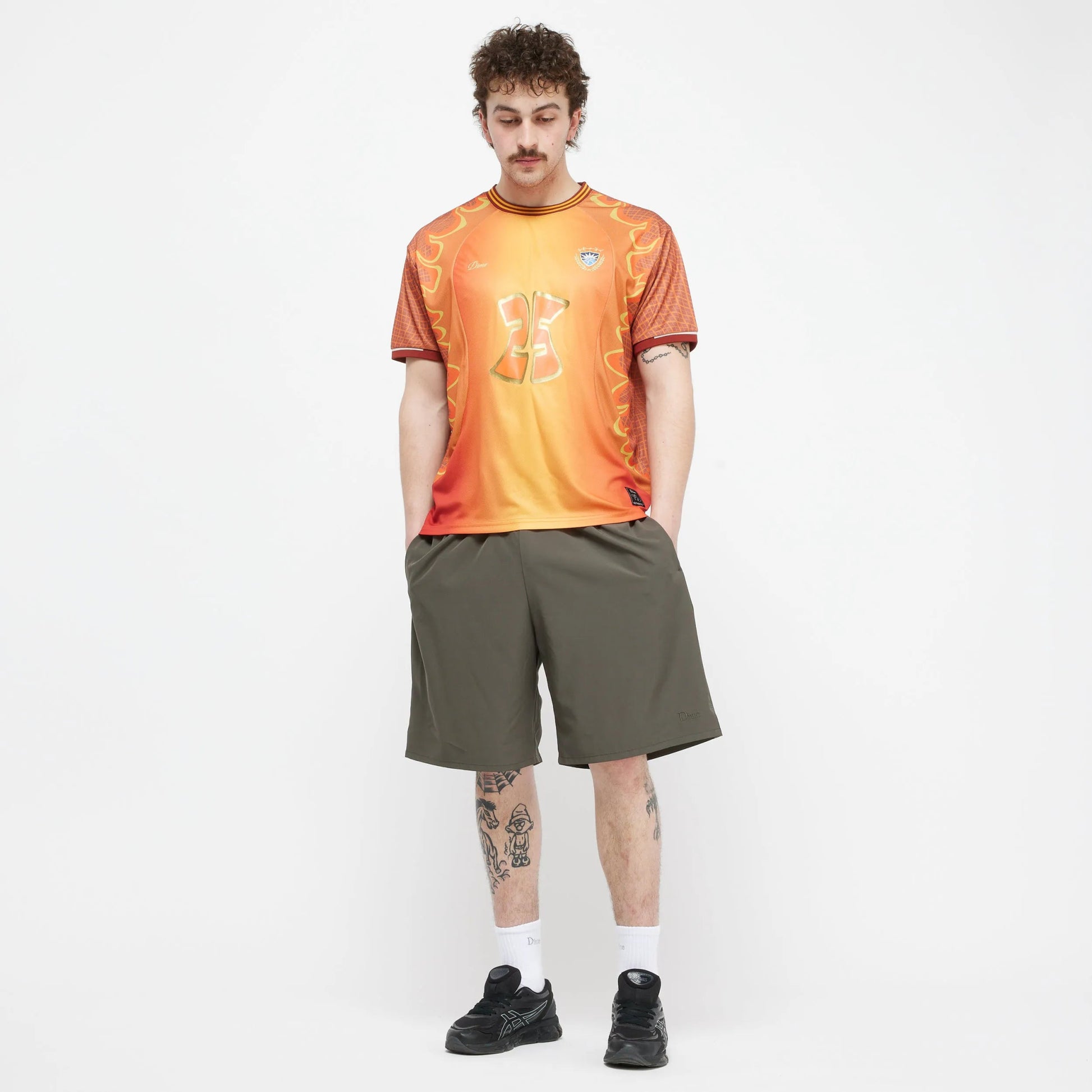 Dime Holy Flame Jersey, hell fire - Tiki Room Skateboards