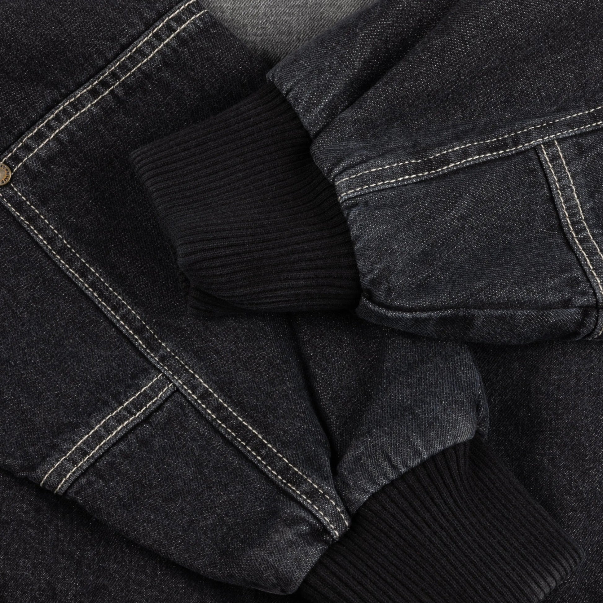 Dime Hooded Utility Jacket, sandblasted black - Tiki Room Skateboards - 5