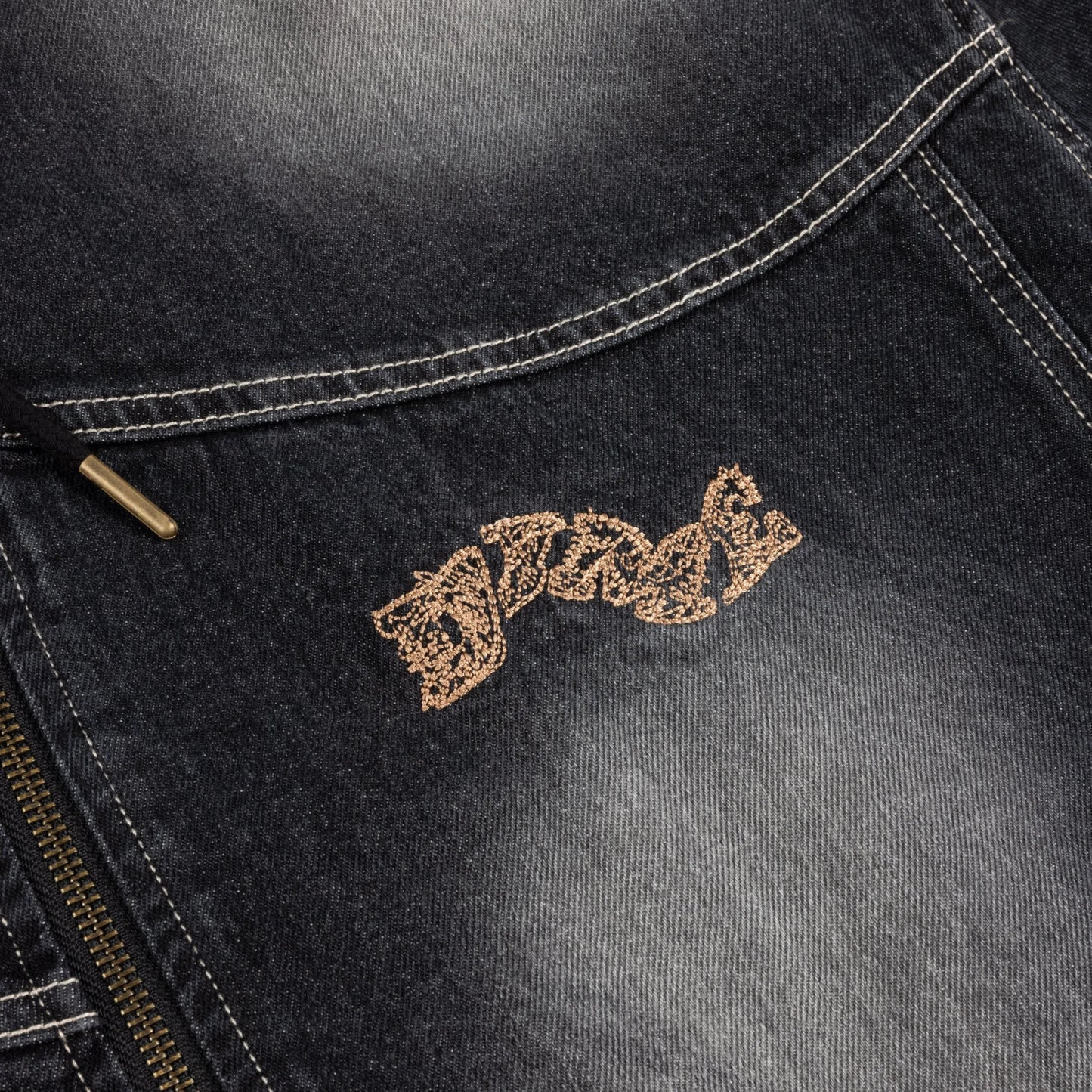 Dime Hooded Utility Jacket, sandblasted black - Tiki Room Skateboards - 3