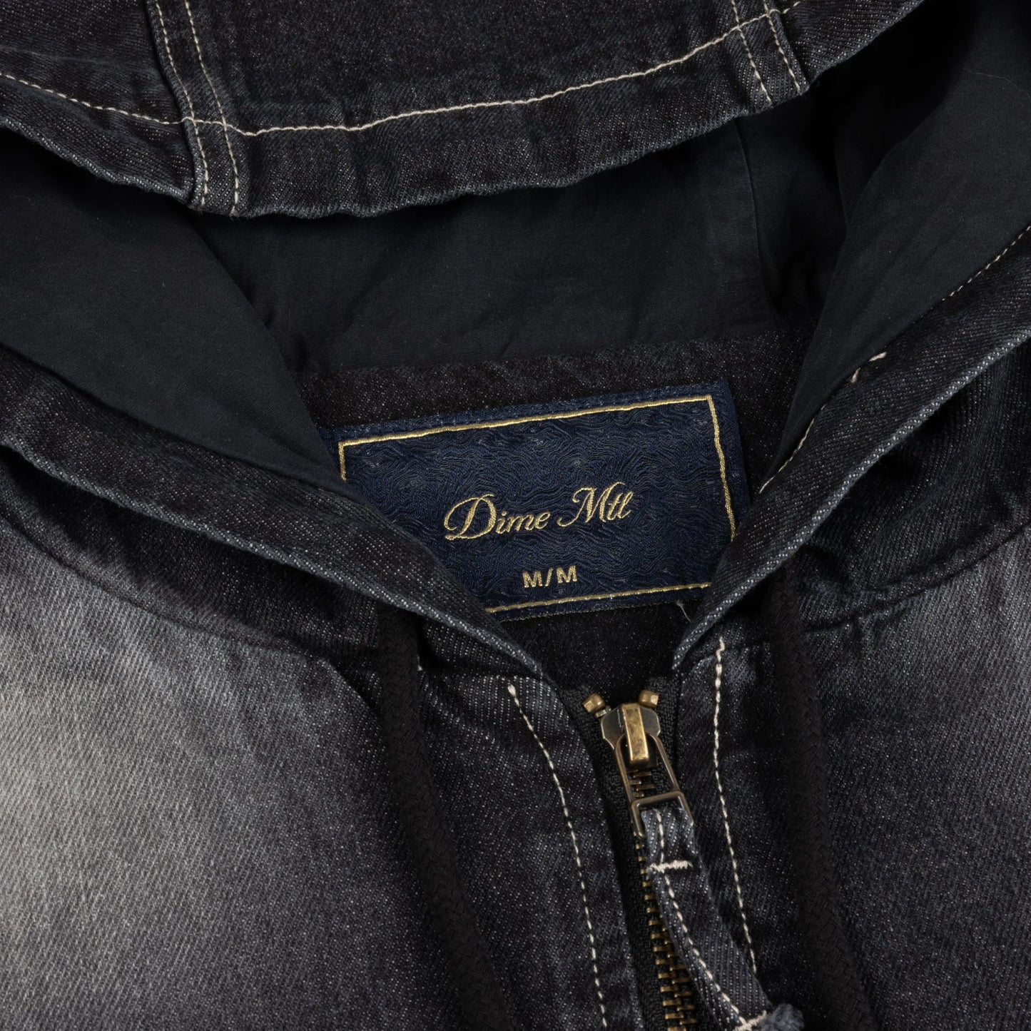 Dime Hooded Utility Jacket, sandblasted black - Tiki Room Skateboards - 4