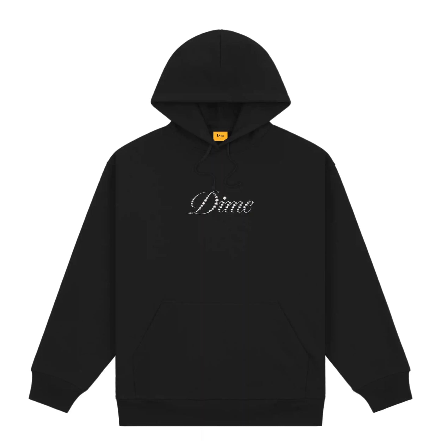 Dime Icy Cursive Hoodie, black - Tiki Room Skateboards - 1