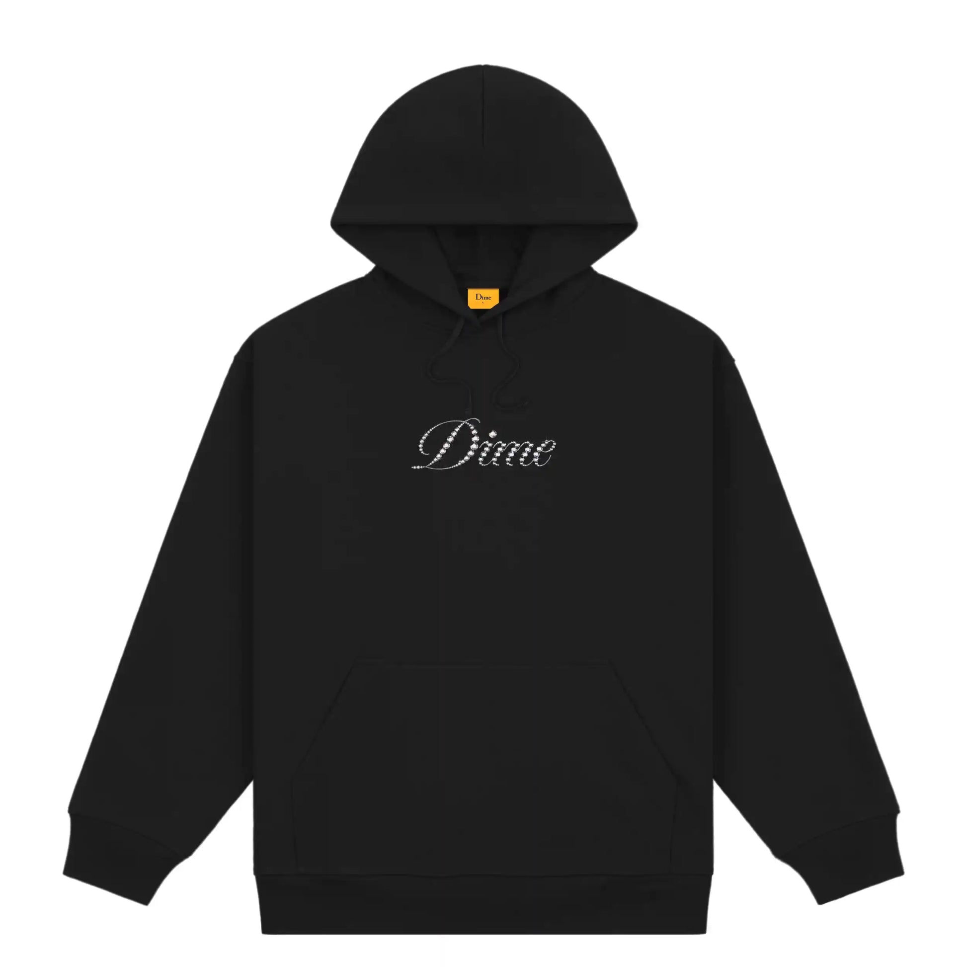 Dime Icy Cursive Hoodie, black - Tiki Room Skateboards - 1