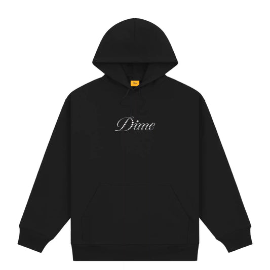 Dime Icy Cursive Hoodie, black - Tiki Room Skateboards - 1