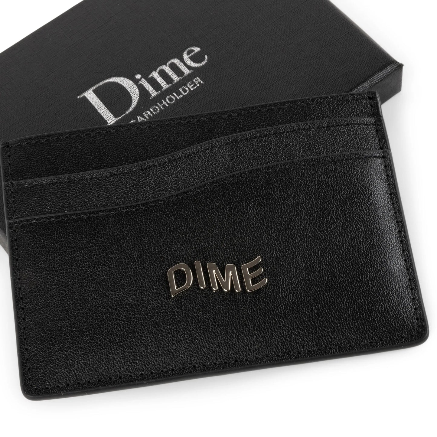 Dime Leather Bifold Wallet, black/cherry - Tiki Room Skateboards - 2