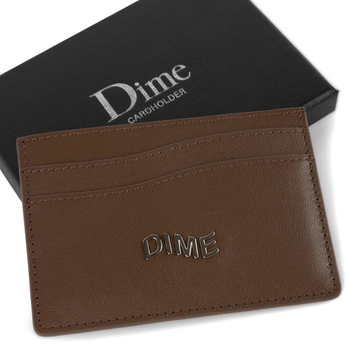 Dime Leather Cardholder, brown - Tiki Room Skateboards - 2