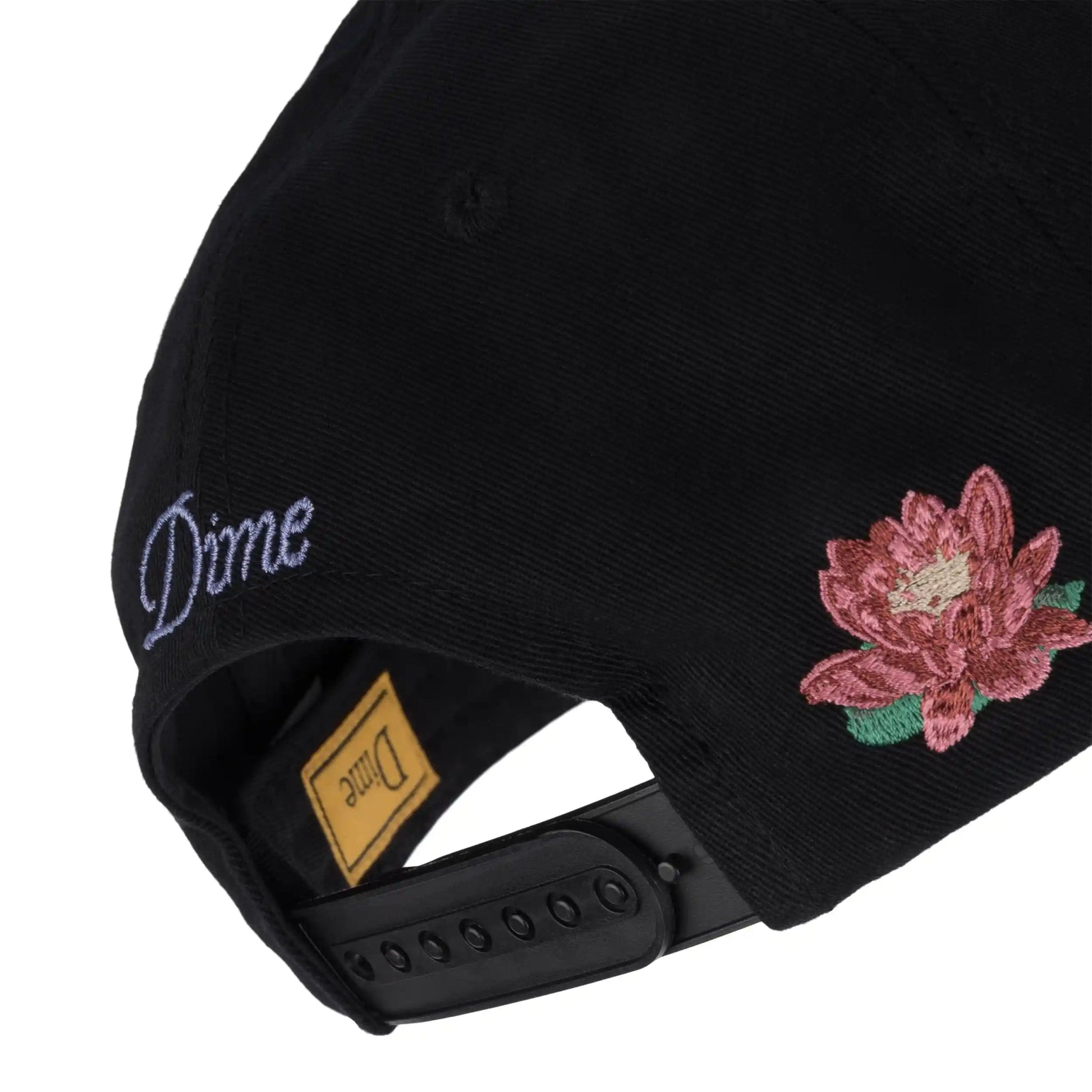 Dime Lotus Full Fit Cap, black - Tiki Room Skateboards - 3