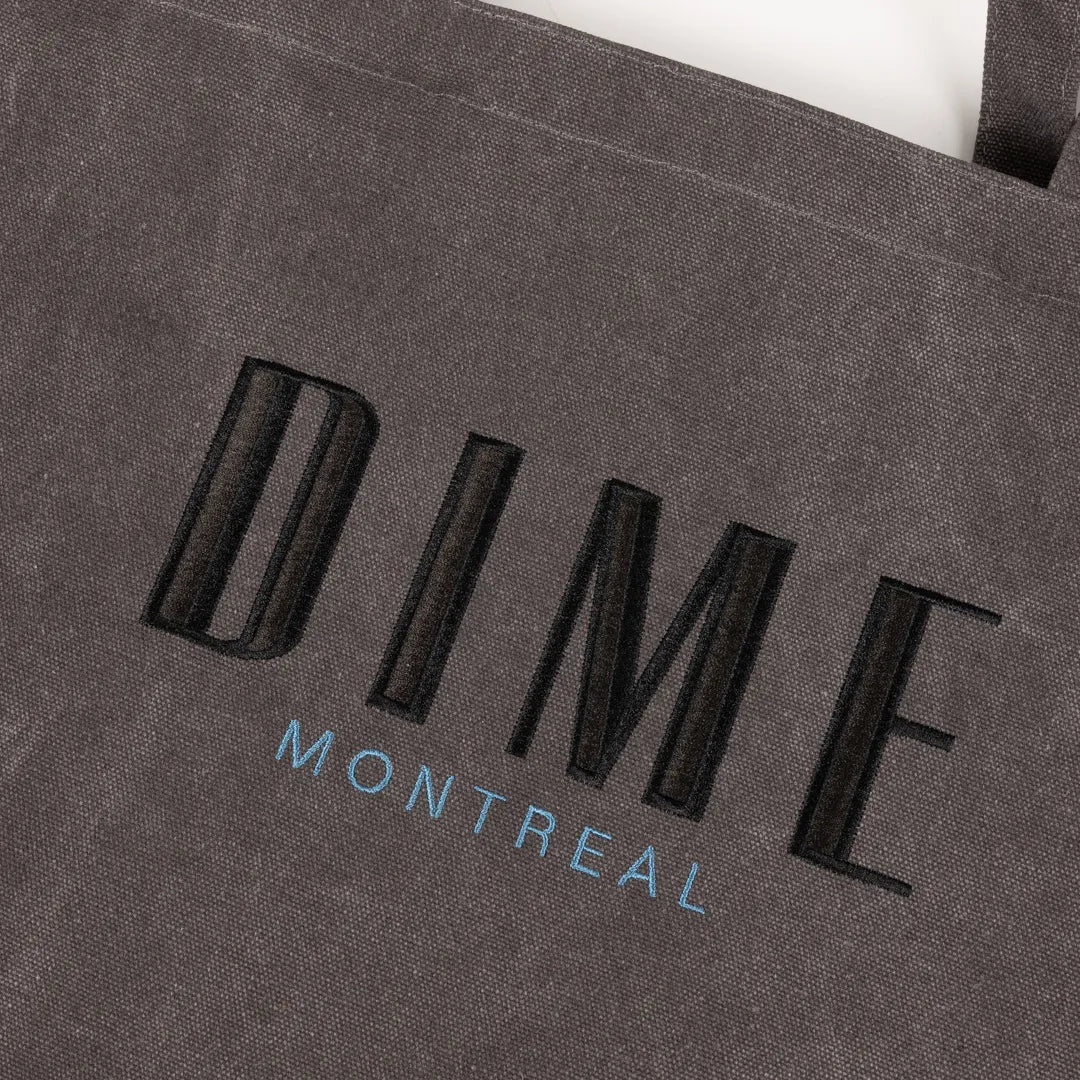 Dime Montreal Tote Bag, charcoal - Tiki Room Skateboards - 2