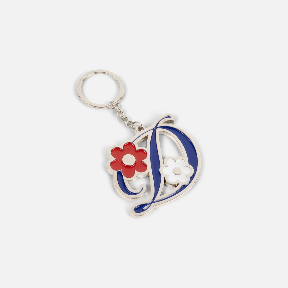 Dime Oversized Floral Keychain, silver - Tiki Room Skateboards - 1