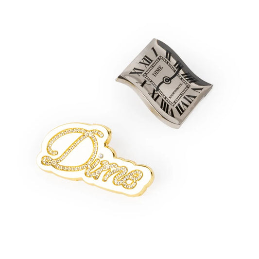Dime Pin Pack, gold/silver - Tiki Room Skateboards - 1