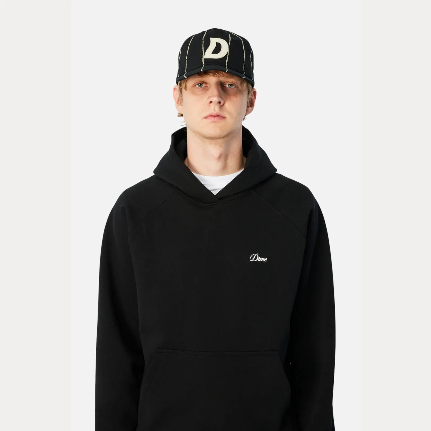 Dime Pinstriped Worker Cap, black - Tiki Room Skateboards - 2