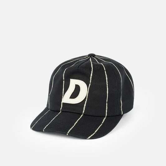 Dime Pinstriped Worker Cap, black - Tiki Room Skateboards - 1