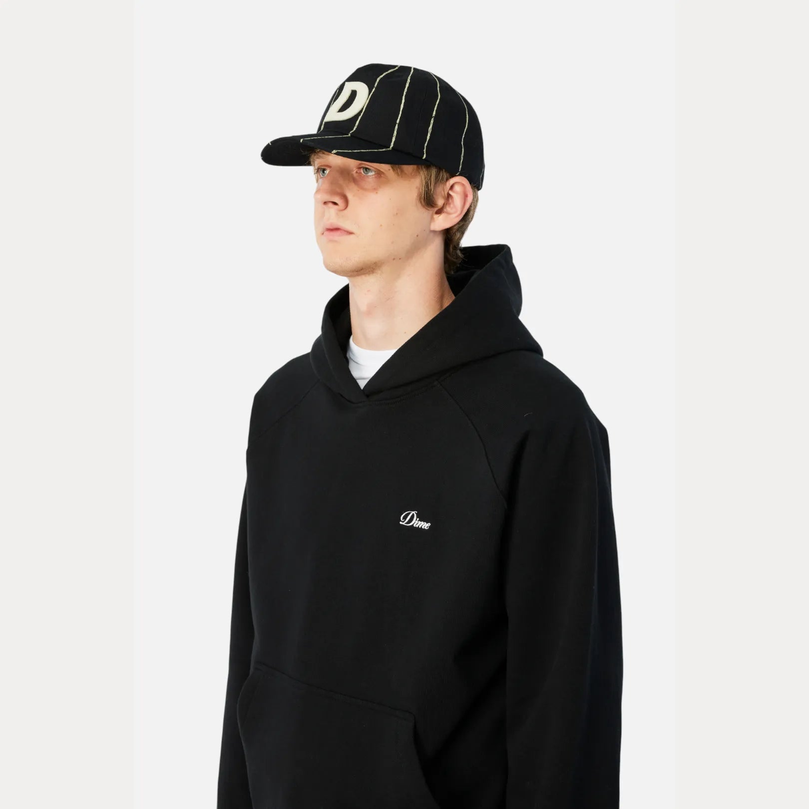 Dime Pinstriped Worker Cap, black - Tiki Room Skateboards - 5