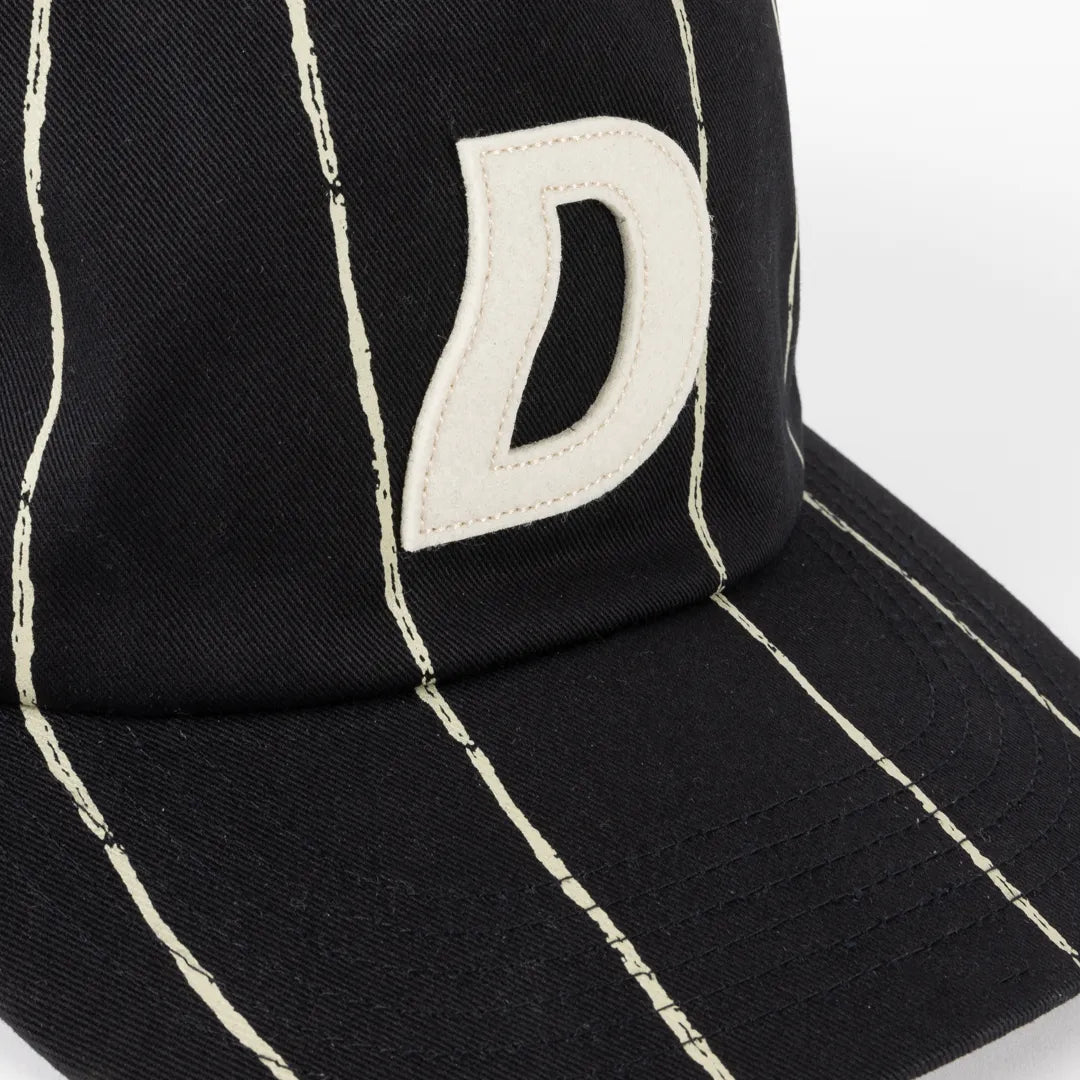 Dime Pinstriped Worker Cap, black - Tiki Room Skateboards - 3