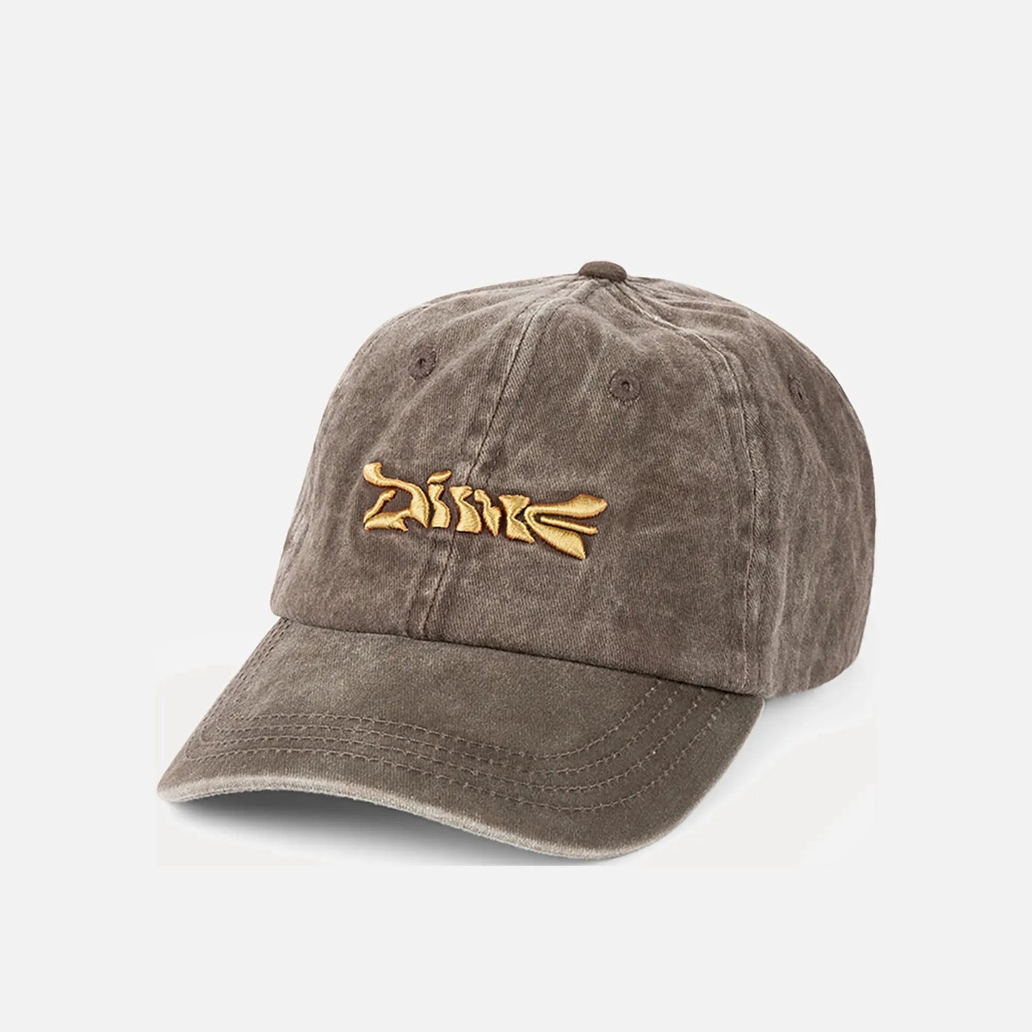 Dime Poster Low Pro Cap, khaki washed - Tiki Room Skateboards - 1