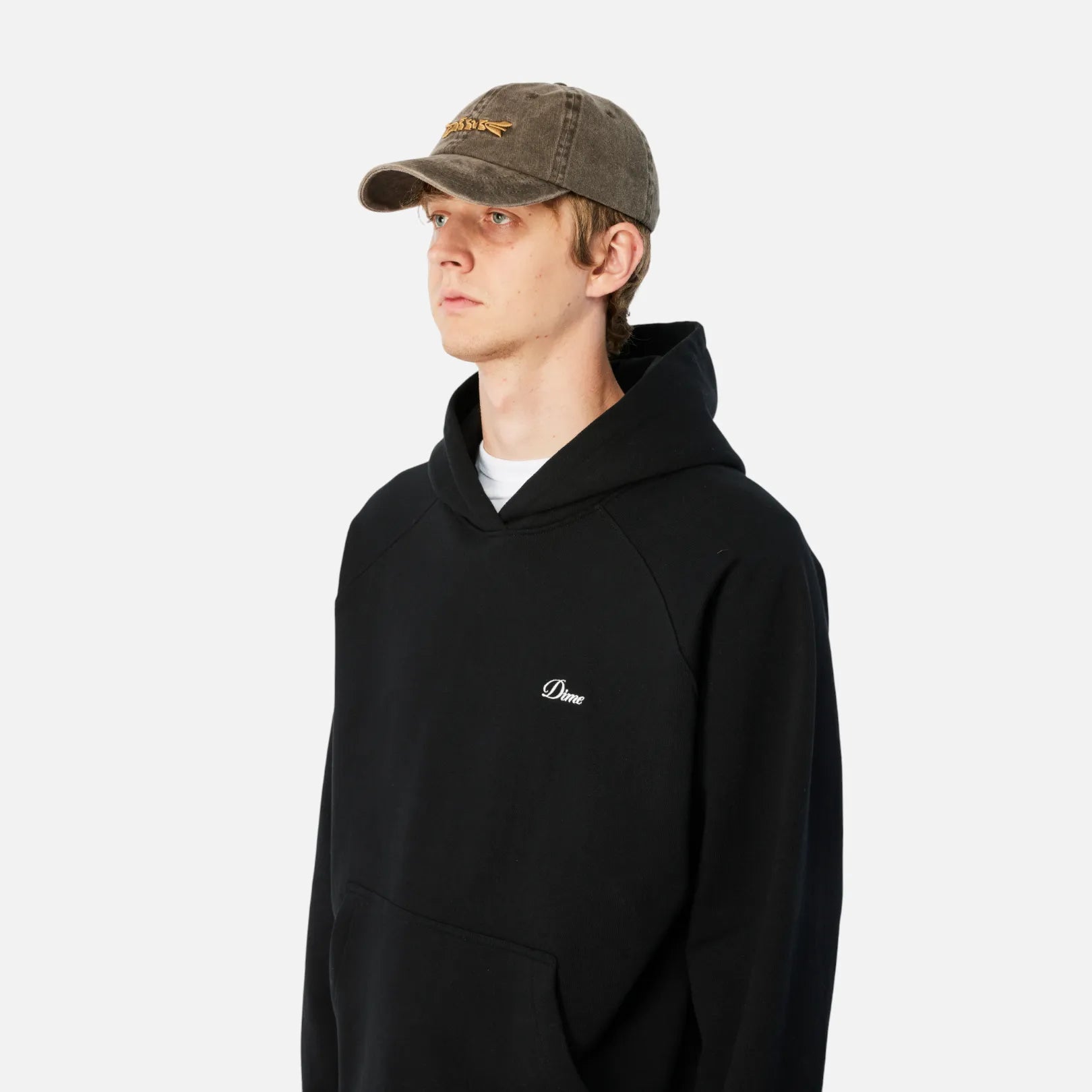 Dime Poster Low Pro Cap, khaki washed - Tiki Room Skateboards - 4