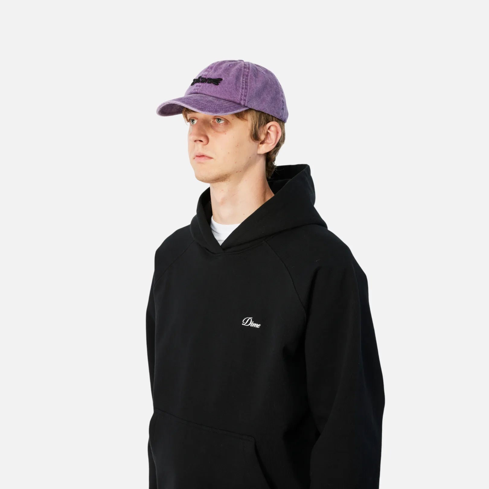 Dime Poster Low Pro Cap, lavender washed - Tiki Room Skateboards - 4