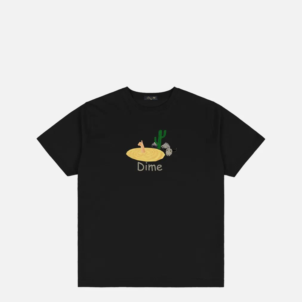 Dime Quicksand T-Shirt, black - Tiki Room Skateboards - 1