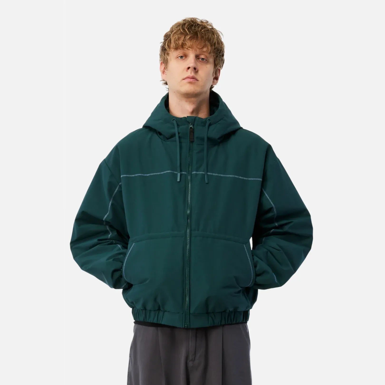 Dime Quilted Ripstop Puffer, emerald - Tiki Room Skateboards - 2