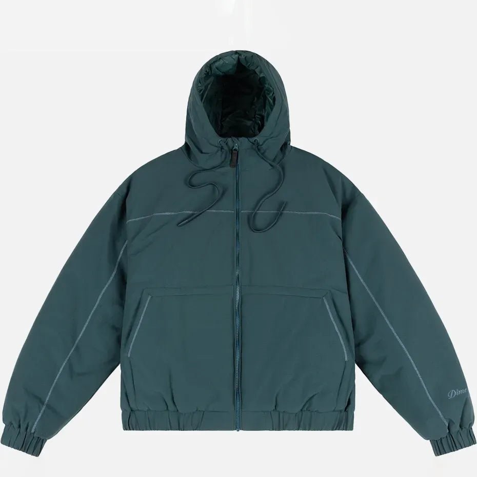 Dime Quilted Ripstop Puffer, emerald - Tiki Room Skateboards - 1