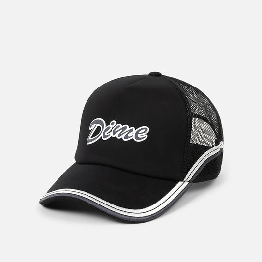 Dime Race Trucker Cap, black - Tiki Room Skateboards - 1