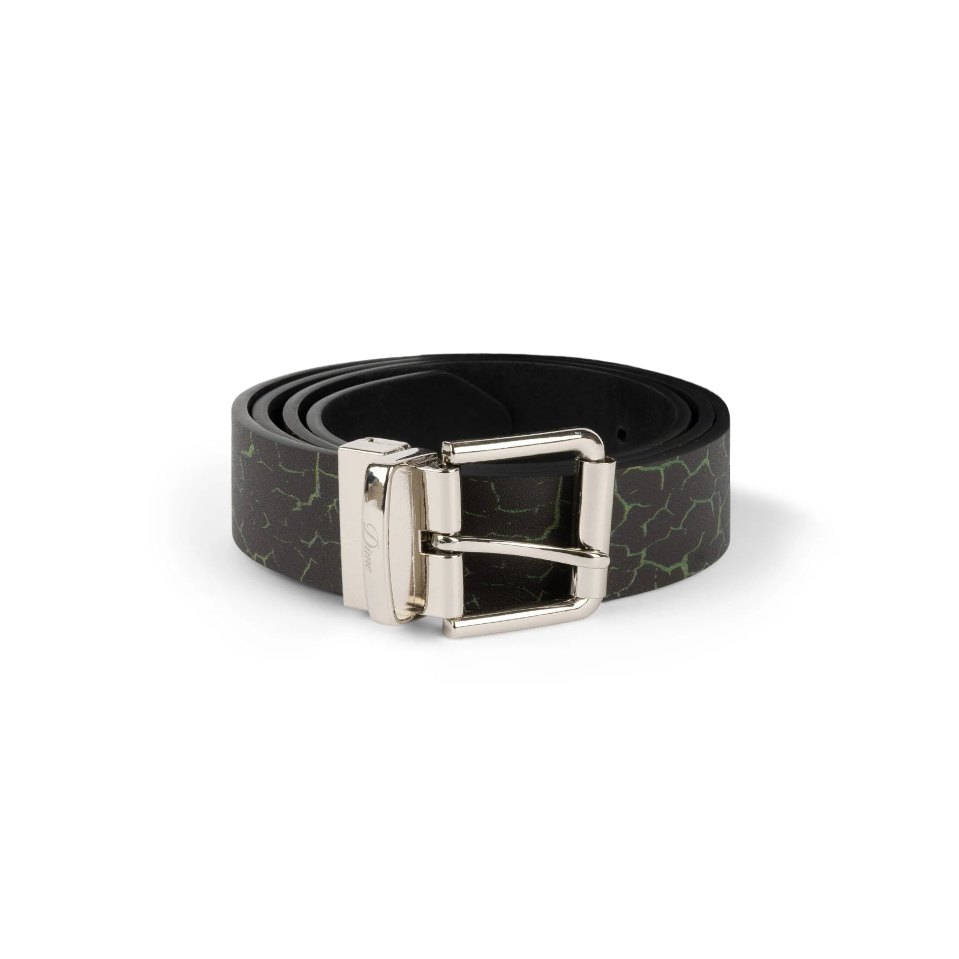 Dime Reversible Leather Belt, black/black - Tiki Room Skateboards - 1