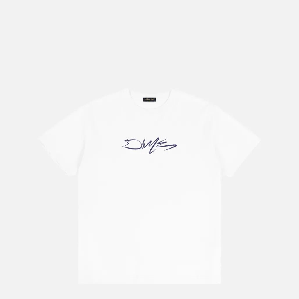 Dime Scribble T-Shirt, white - Tiki Room Skateboards - 1