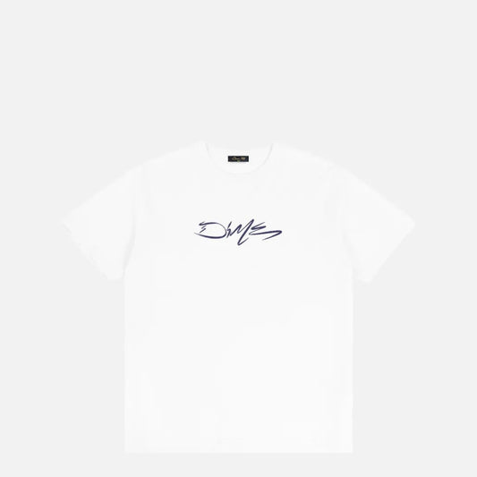 Dime Scribble T-Shirt, white - Tiki Room Skateboards - 1