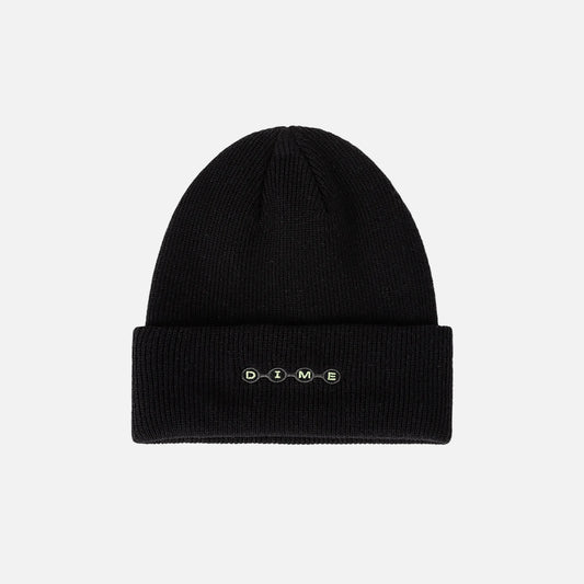 Dime Space Fold Beanie, black - Tiki Room Skateboards - 1