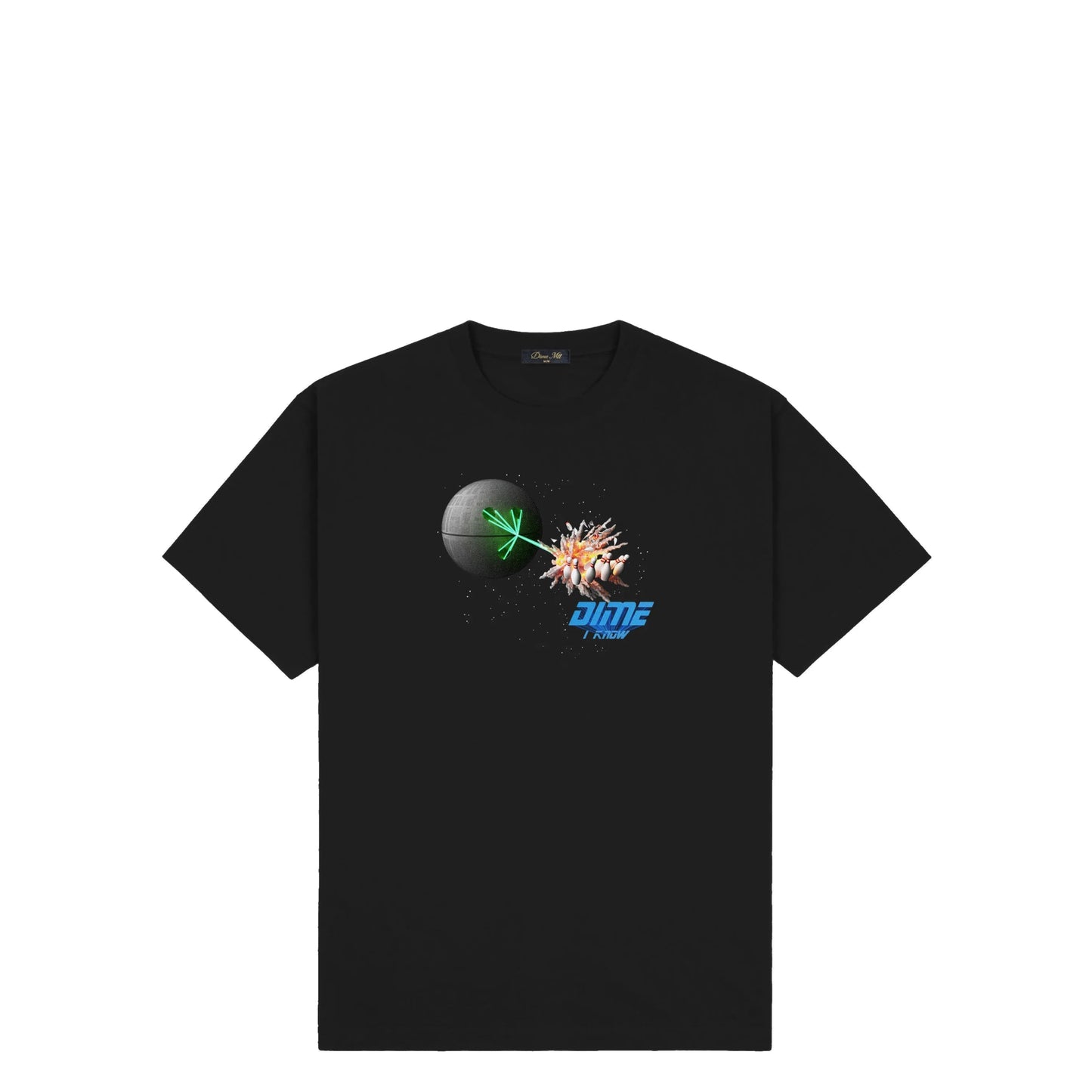 Dime Space Turkey T-Shirt, black - Tiki Room Skateboards - 1