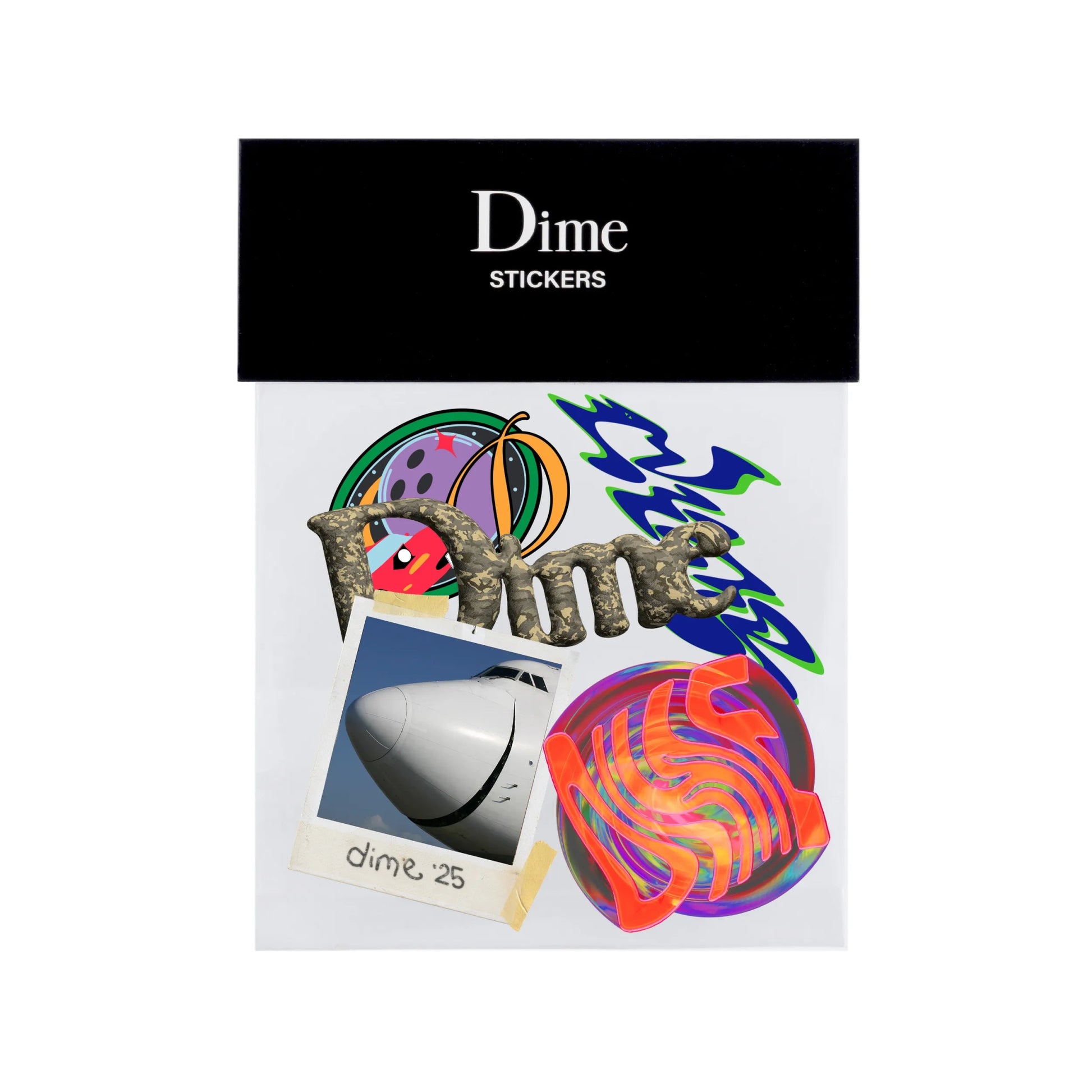 Dime Sticker Pack, multi - Tiki Room Skateboards - 1
