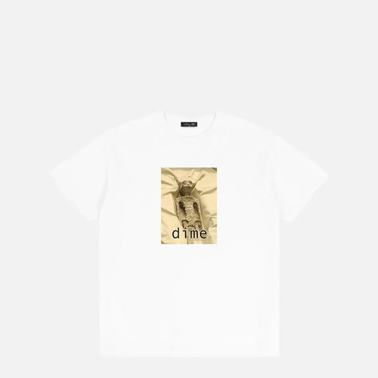 Dime Sunday T-Shirt, white - Tiki Room Skateboards - 1