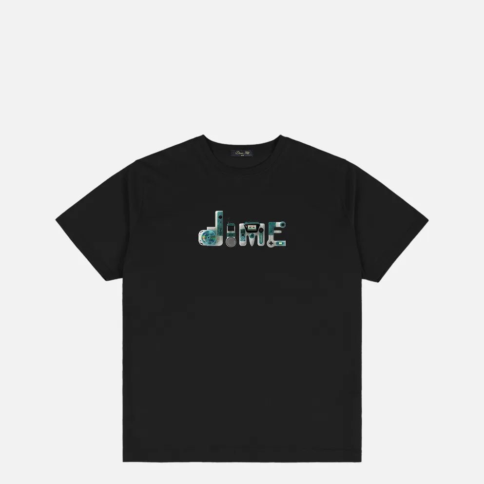 Dime Tech T-Shirt, black - Tiki Room Skateboards - 1
