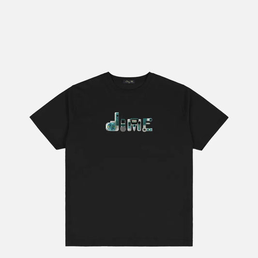 Dime Tech T-Shirt, black - Tiki Room Skateboards - 1