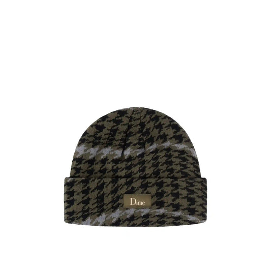 Dime Wavetooth Cuff Beanie, army green - Tiki Room Skateboards - 1