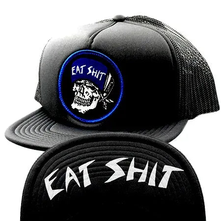 Dogtown Eat Shit Patch Flip Mesh Hat, black