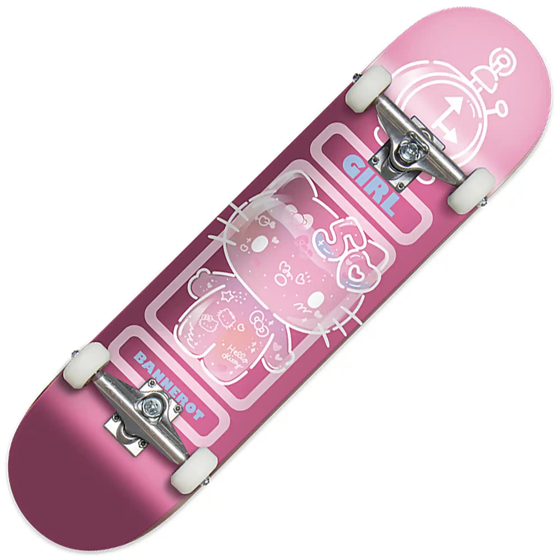 Girl Bannerot Hello Kitty 50 Complete (7.5") - Tiki Room Skateboards - 1