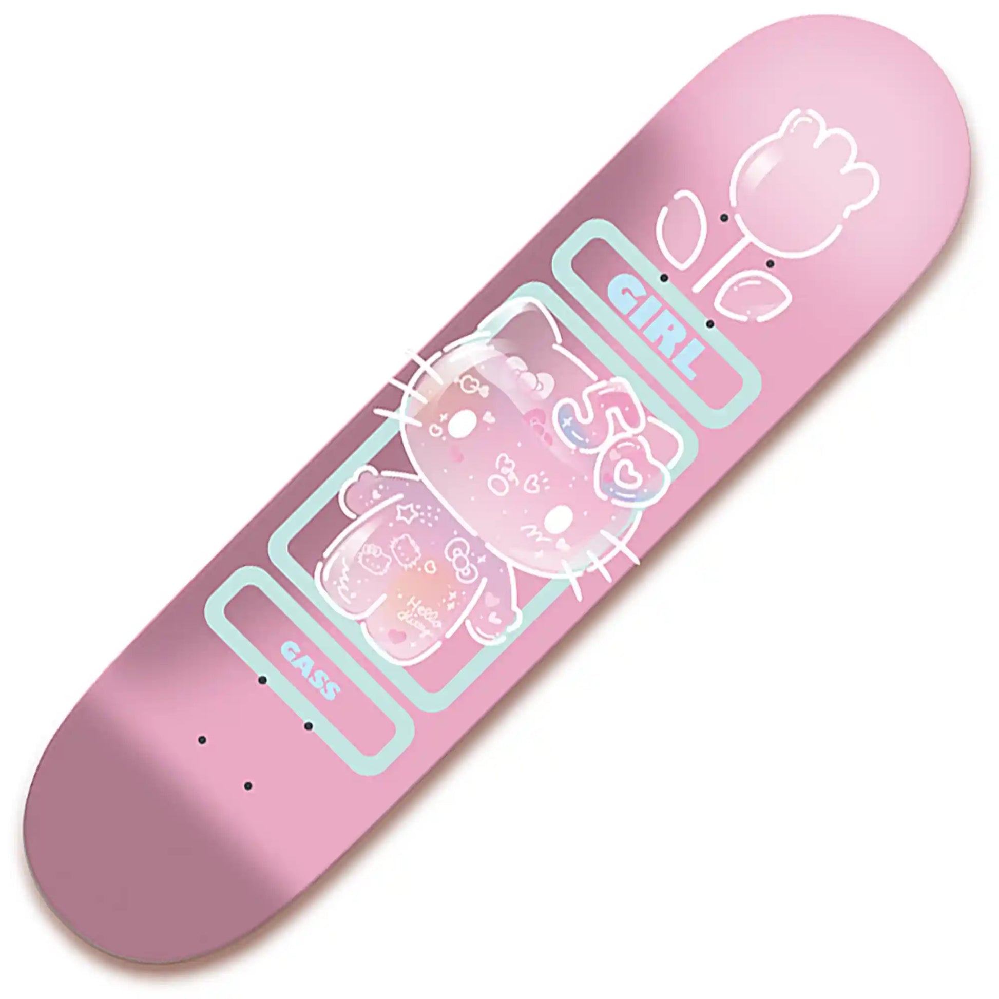 Girl Gass Hello Kitty 50 Deck (8.125") - Tiki Room Skateboards - 1