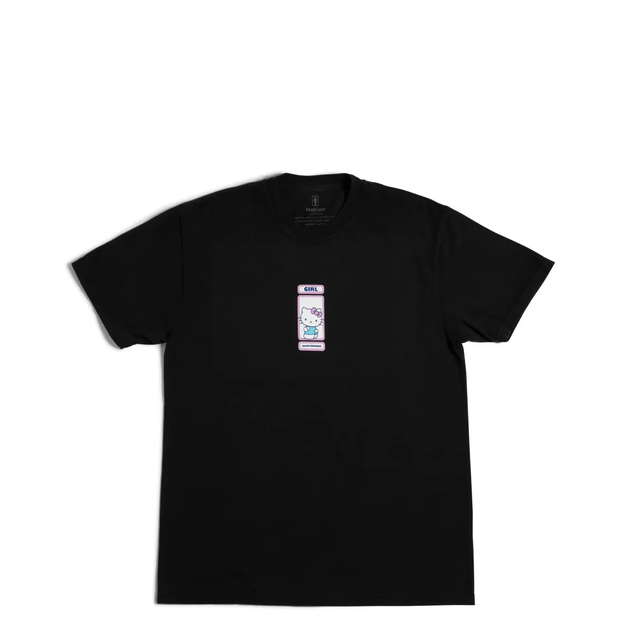 Girl Hello Kitty Rainbow Circle Tee, black - Tiki Room Skateboards - 2