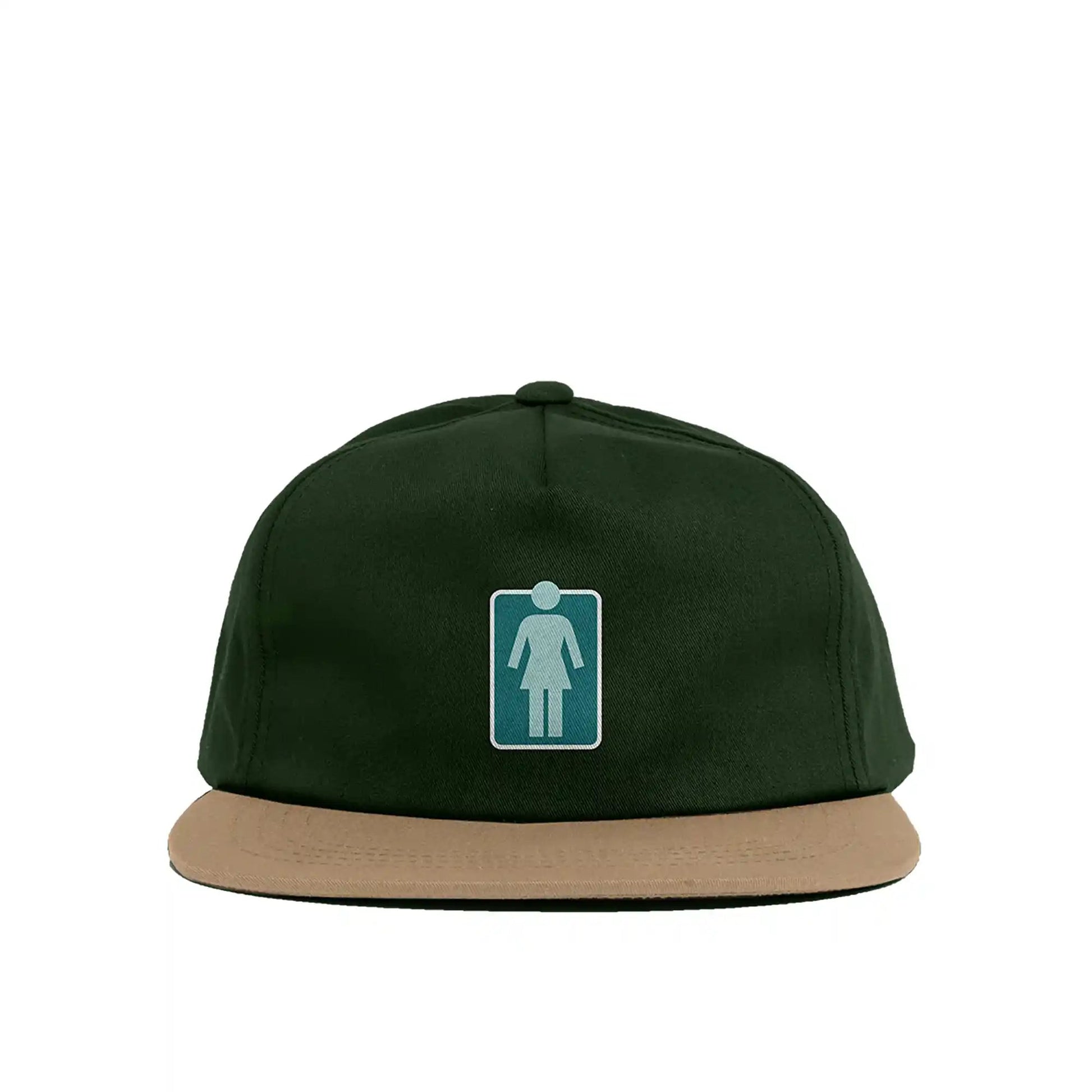 Girl Lovers OG 5 Panel Hat, forest green - Tiki Room Skateboards - 1