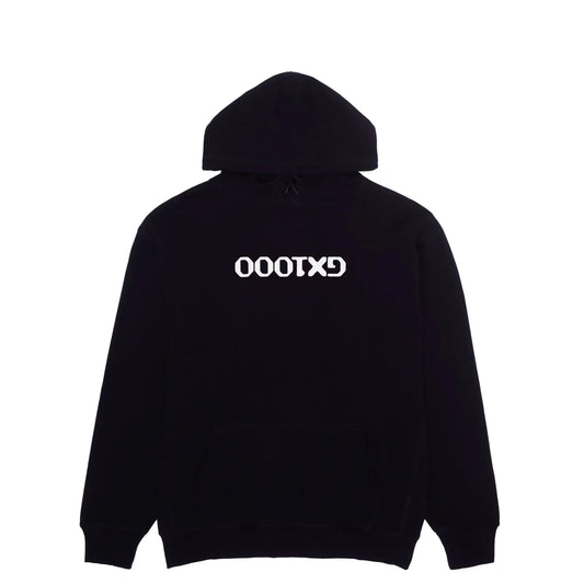 GX1000 OG Logo Upside Down Hoodie, black - Tiki Room Skateboards - 1