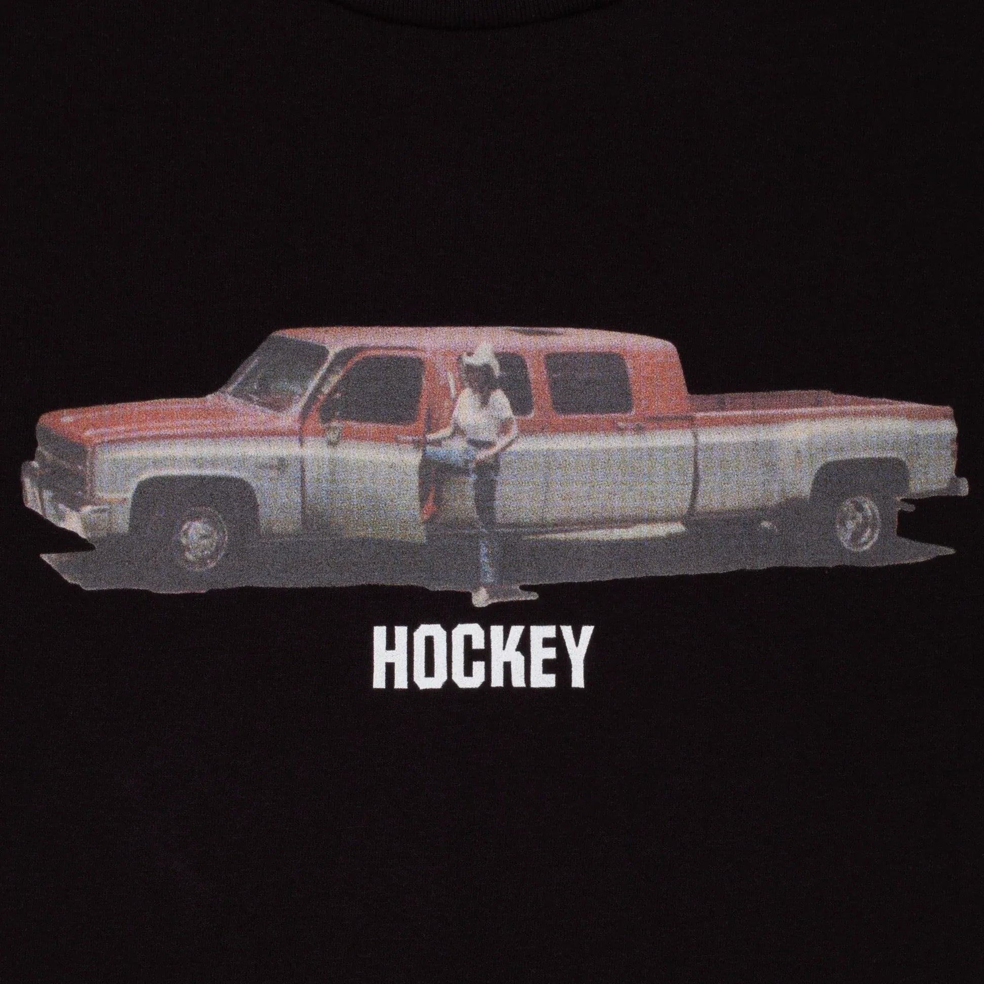 Hockey Truck The Long Way Tee, black - Tiki Room Skateboards - 2