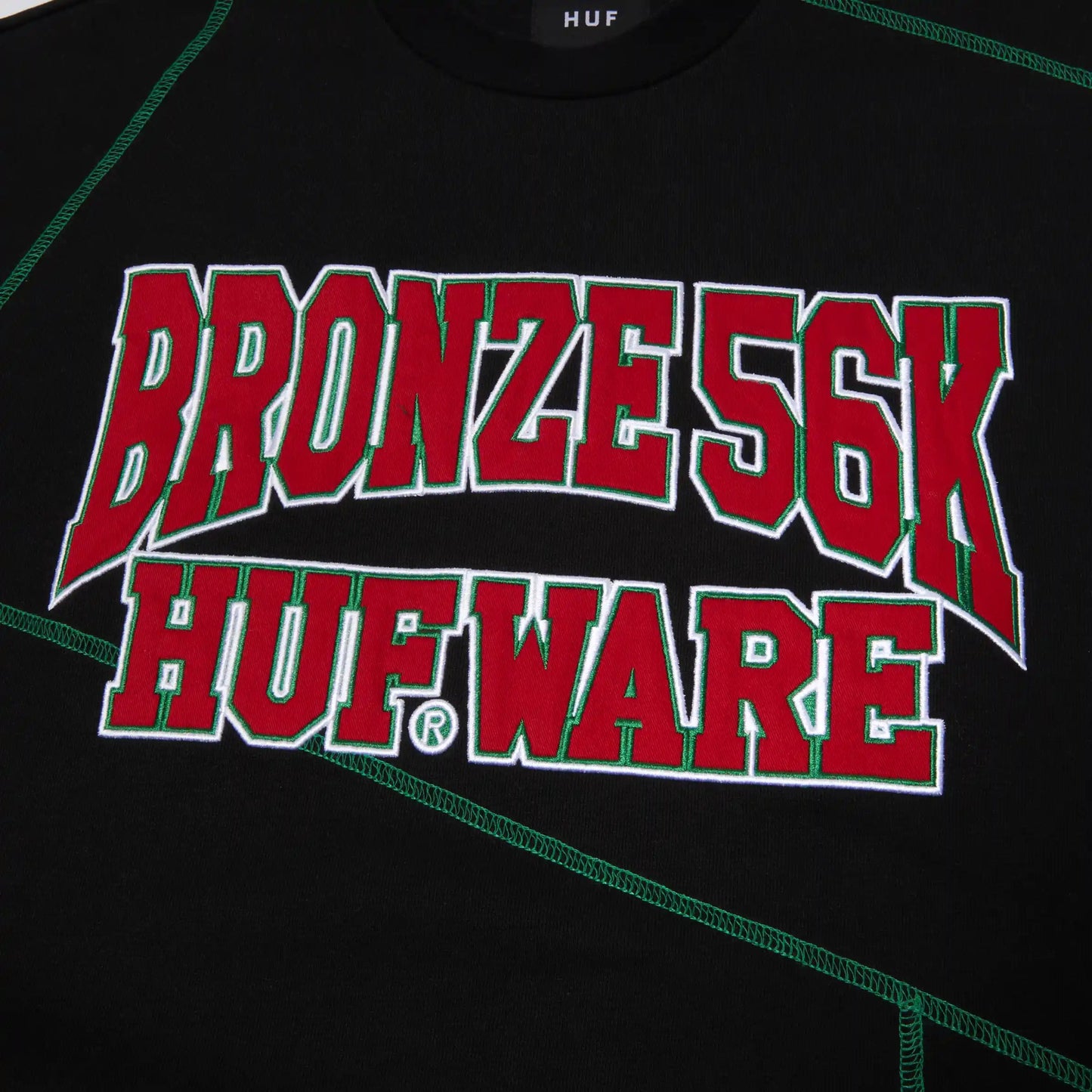 HUF Bronze Hufware Crewneck, black - Tiki Room Skateboards - 2